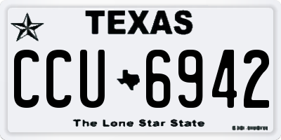 TX license plate CCU6942