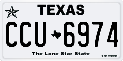 TX license plate CCU6974
