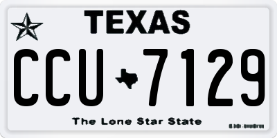 TX license plate CCU7129
