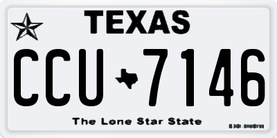 TX license plate CCU7146
