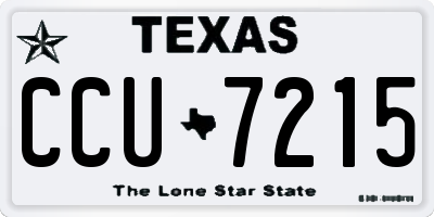 TX license plate CCU7215