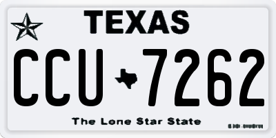 TX license plate CCU7262
