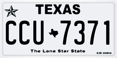 TX license plate CCU7371