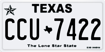 TX license plate CCU7422