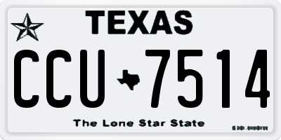 TX license plate CCU7514