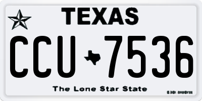 TX license plate CCU7536