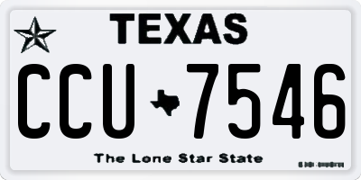 TX license plate CCU7546