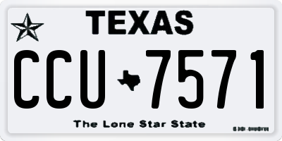 TX license plate CCU7571