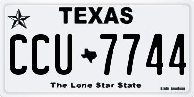 TX license plate CCU7744