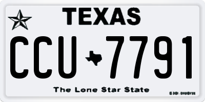 TX license plate CCU7791