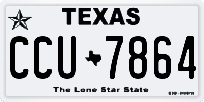 TX license plate CCU7864