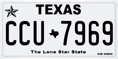 TX license plate CCU7969
