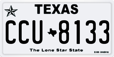 TX license plate CCU8133
