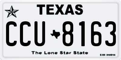 TX license plate CCU8163
