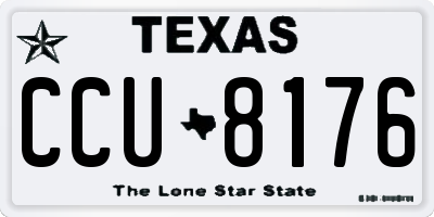 TX license plate CCU8176