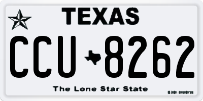 TX license plate CCU8262
