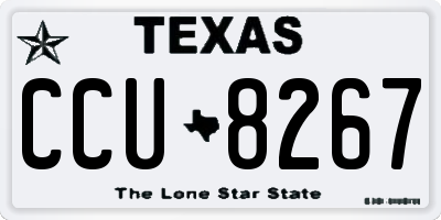 TX license plate CCU8267