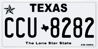 TX license plate CCU8282