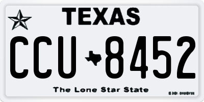 TX license plate CCU8452