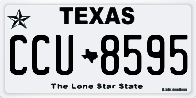 TX license plate CCU8595