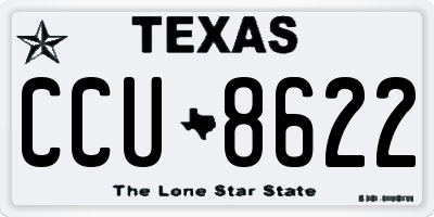 TX license plate CCU8622