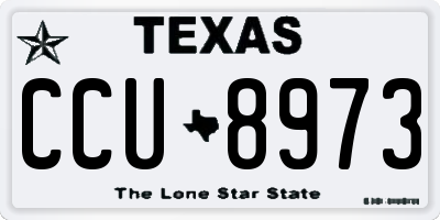 TX license plate CCU8973