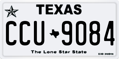 TX license plate CCU9084