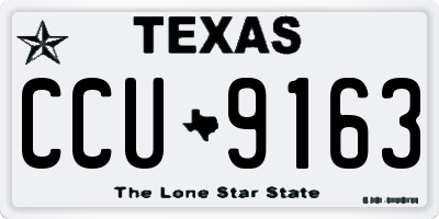 TX license plate CCU9163