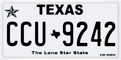 TX license plate CCU9242
