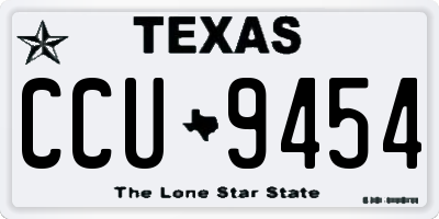 TX license plate CCU9454