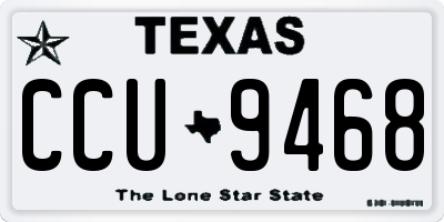 TX license plate CCU9468
