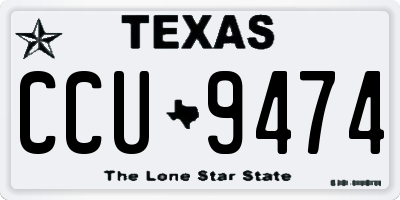 TX license plate CCU9474