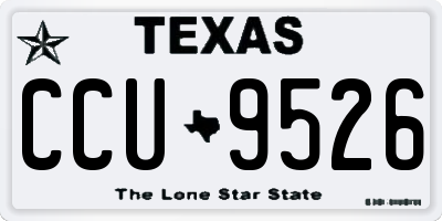 TX license plate CCU9526
