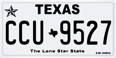 TX license plate CCU9527
