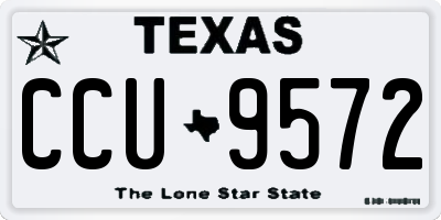 TX license plate CCU9572