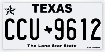 TX license plate CCU9612