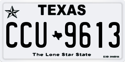 TX license plate CCU9613