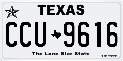 TX license plate CCU9616
