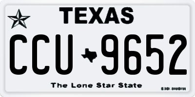 TX license plate CCU9652