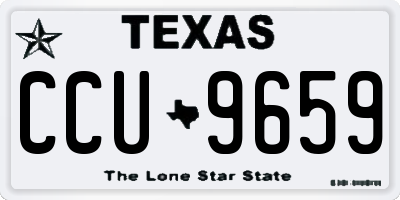 TX license plate CCU9659