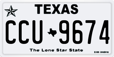 TX license plate CCU9674