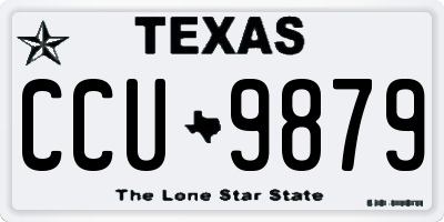 TX license plate CCU9879