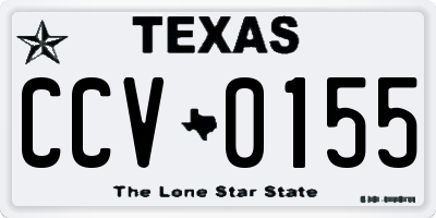 TX license plate CCV0155