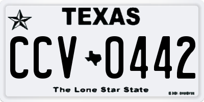 TX license plate CCV0442