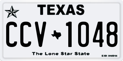 TX license plate CCV1048