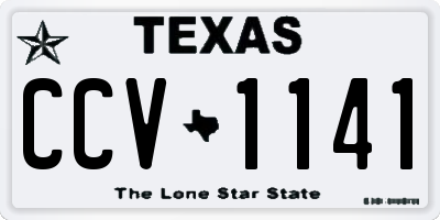 TX license plate CCV1141