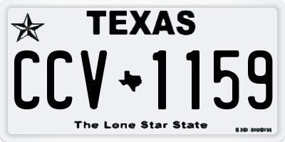 TX license plate CCV1159