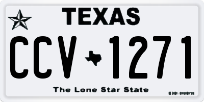 TX license plate CCV1271