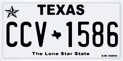 TX license plate CCV1586