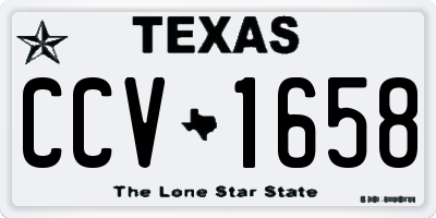 TX license plate CCV1658